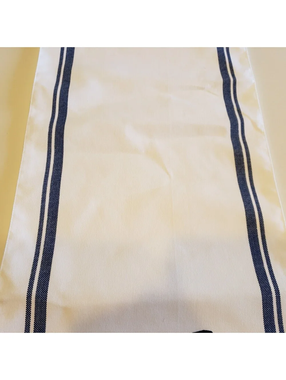 Home Sweet Home Table Runner White with Navy Blue Stripe 13x72 Hobby Lobby